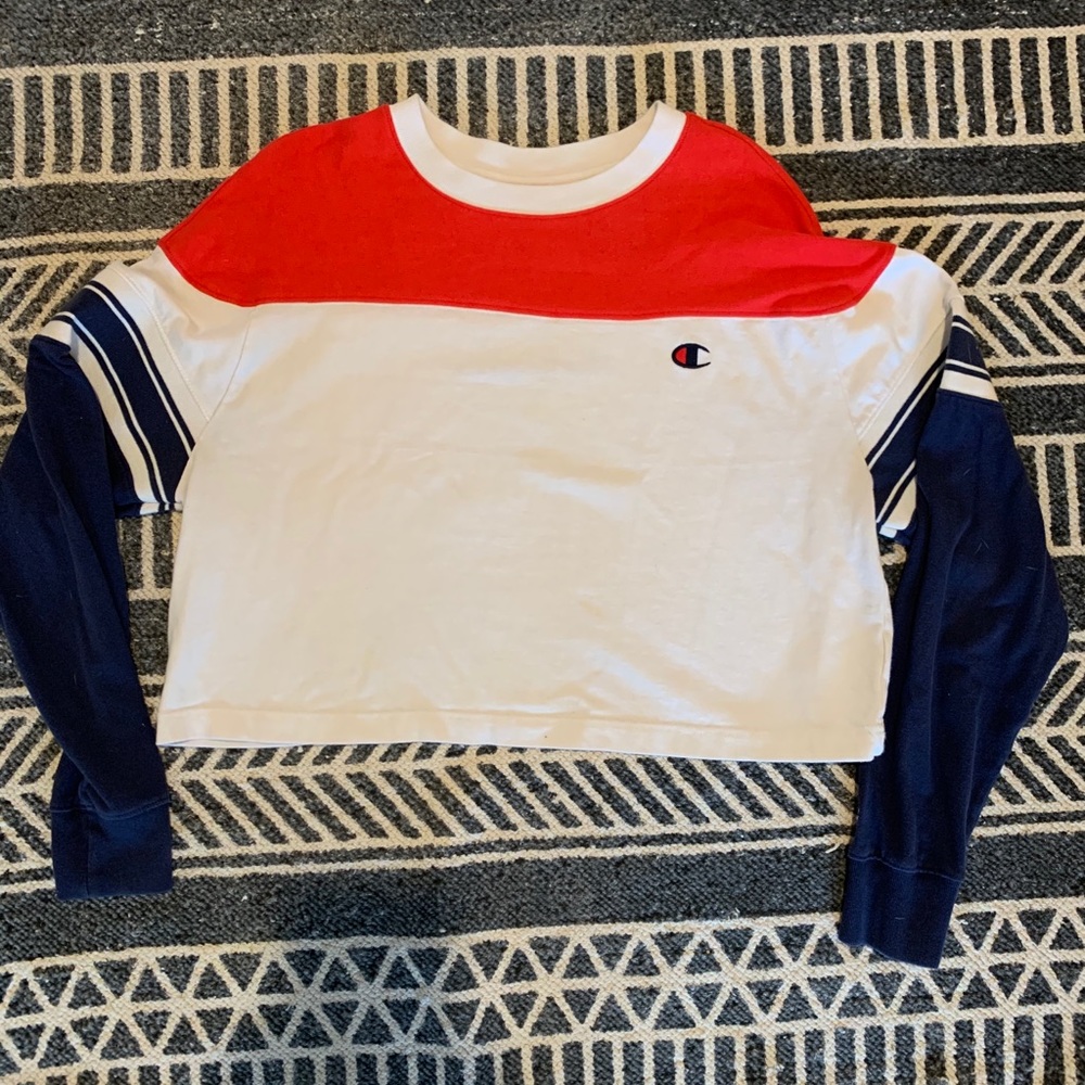 Vintage Champion Cropped Sweatshirt